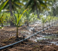 Coco verde e coco seco no cultivo do coqueiral