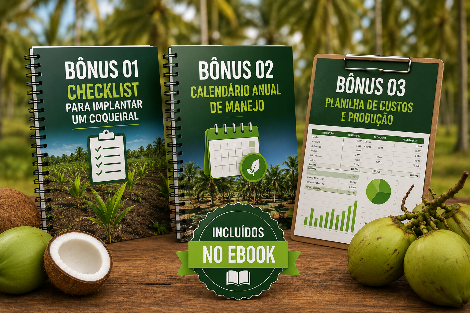 Bônus inclusos: checklist, calendário de manejo e planilha de custos