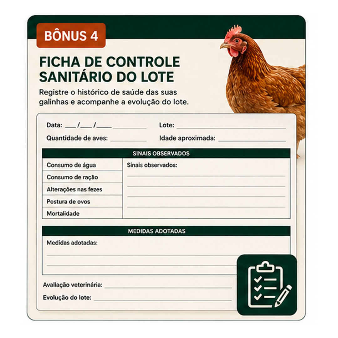 Bônus 4 — Ficha de Controle Sanitário